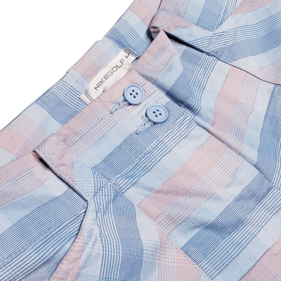 Nike Golf Womens Plaid Golf Shorts Blue Pink Sz 10 - Picture 6 of 6